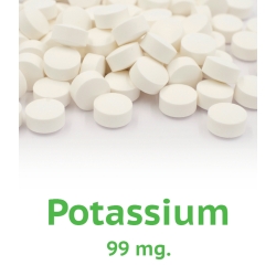 POTASSIUM 99MG – 250 TABLETS